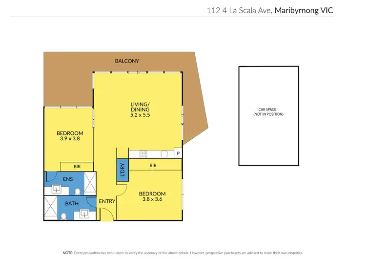 Floorplan of Homely apartment listing, 112/4 La Scala Avenue, Maribyrnong VIC 3032