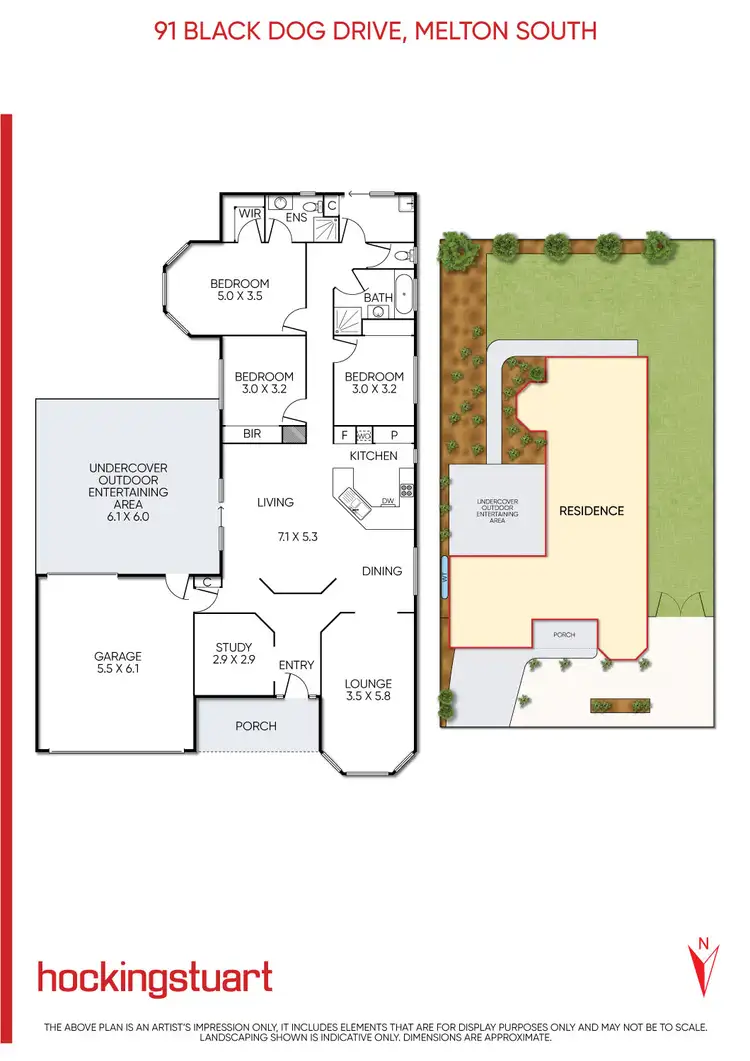 Floorplan of Homely house listing, 91 Black Dog Drive, Brookfield VIC 3338