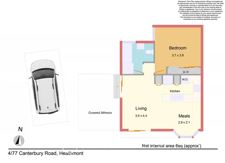 Floorplan of Homely unit listing, 4/77 Canterbury Road, Heathmont VIC 3135