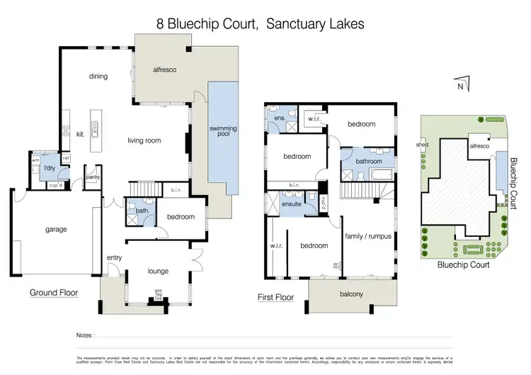 Floorplan of Homely house listing, 8 Bluechip Court, Sanctuary Lakes VIC 3030