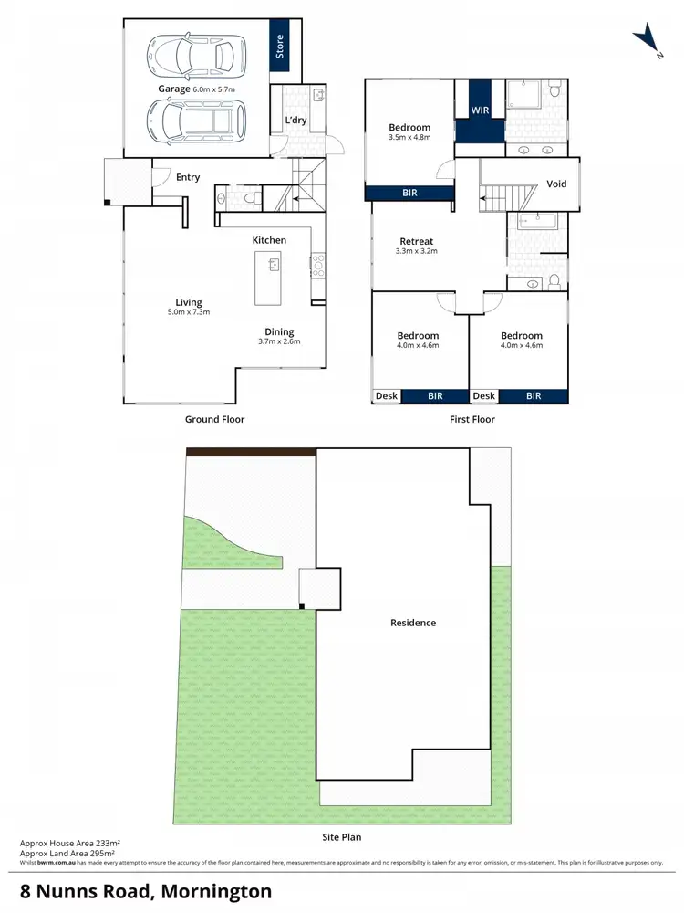 Floorplan of Homely house listing, 8 Nunns Road, Mornington VIC 3931