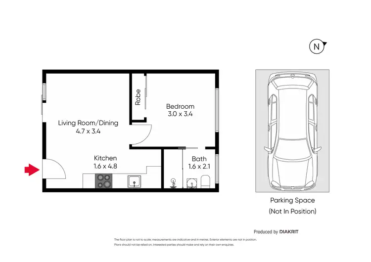 Floorplan of Homely apartment listing, 9/7 Docker Street, Richmond VIC 3121