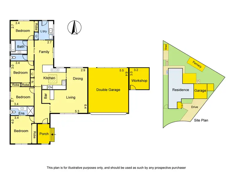 Floorplan of Homely house listing, 4 Larnook Close, Greensborough VIC 3088