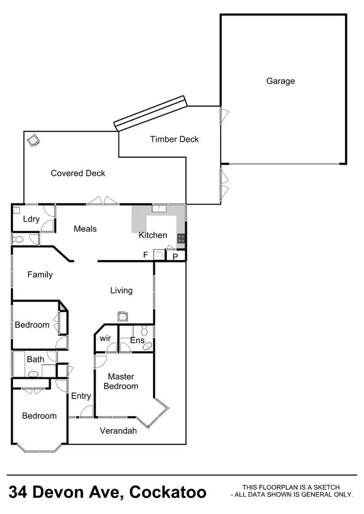 Floorplan of Homely house listing, 34 Devon Avenue, Cockatoo VIC 3781