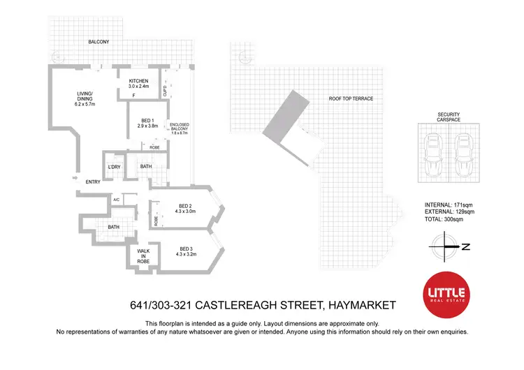Floorplan of Homely apartment listing, 641/317-321 Castlereagh Street, Haymarket NSW 2000