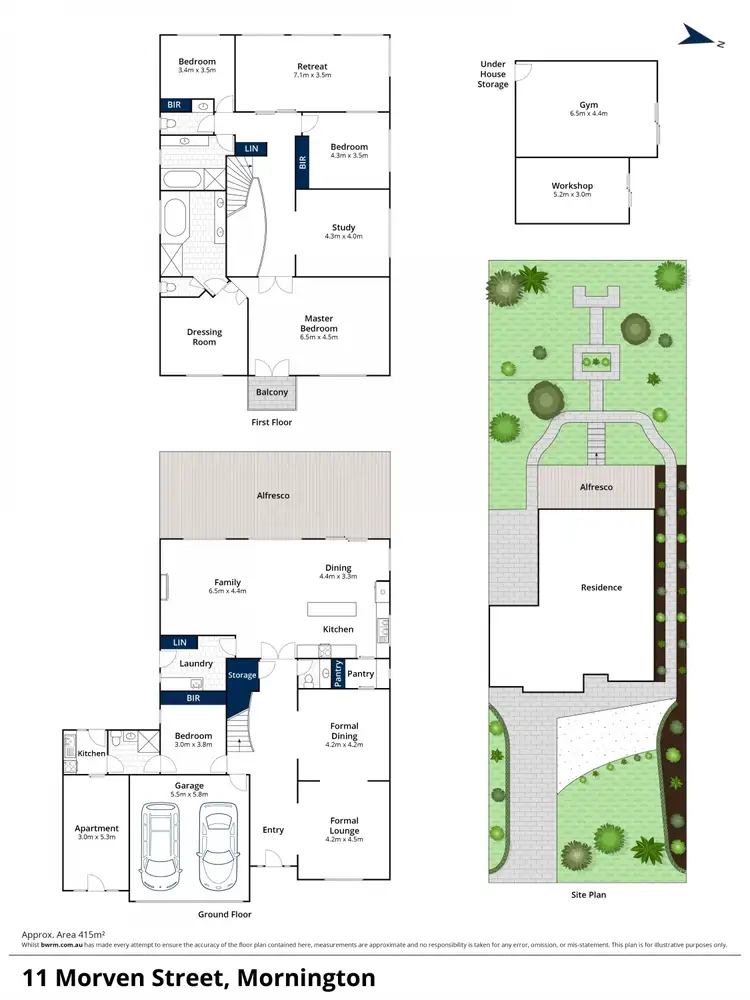 Floorplan of Homely house listing, 11 Morven Street, Mornington VIC 3931