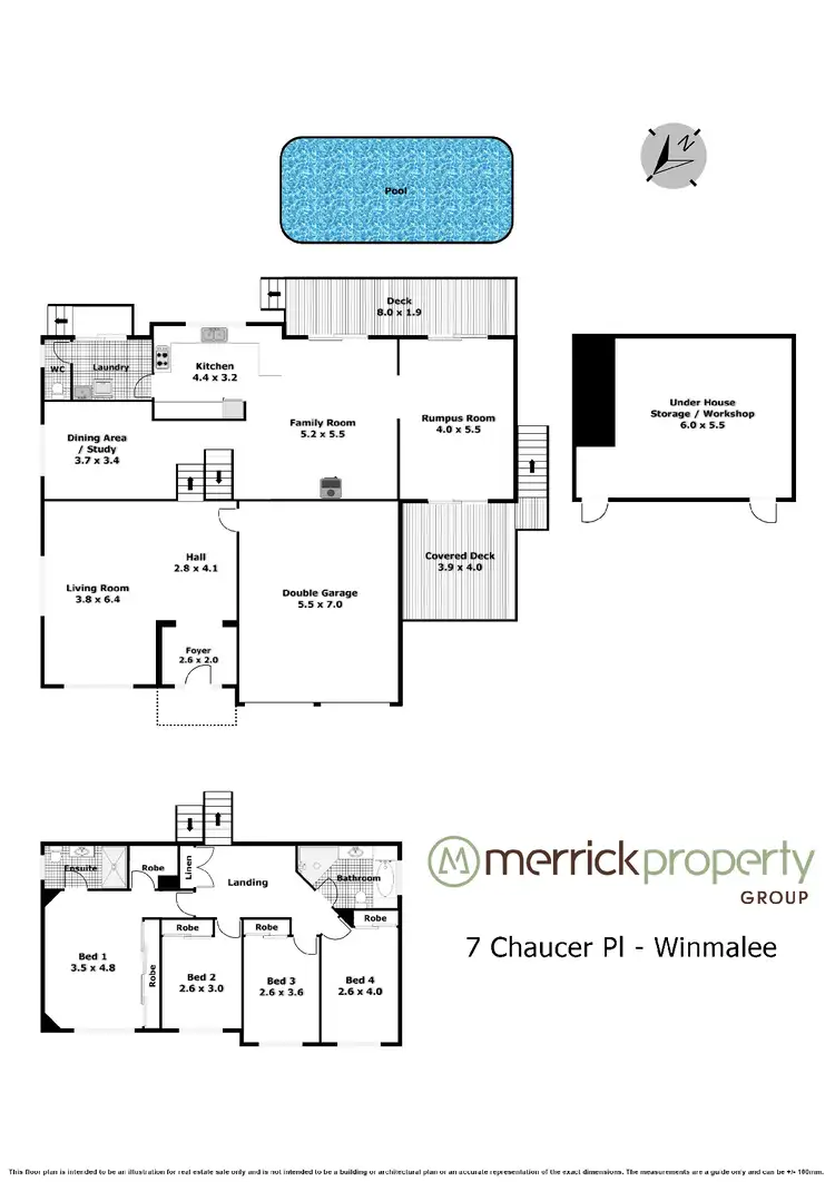 Floorplan of Homely house listing, 7 Chaucer Place, Winmalee NSW 2777