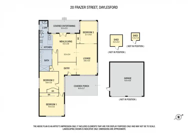 Floorplan of Homely house listing, 20 Frazer Street, Daylesford VIC 3460