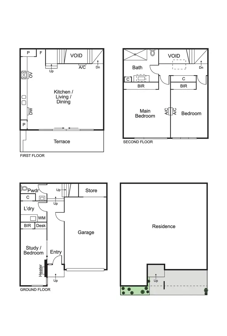 Floorplan of Homely townhouse listing, 2b Glen Orme Avenue, Mckinnon VIC 3204