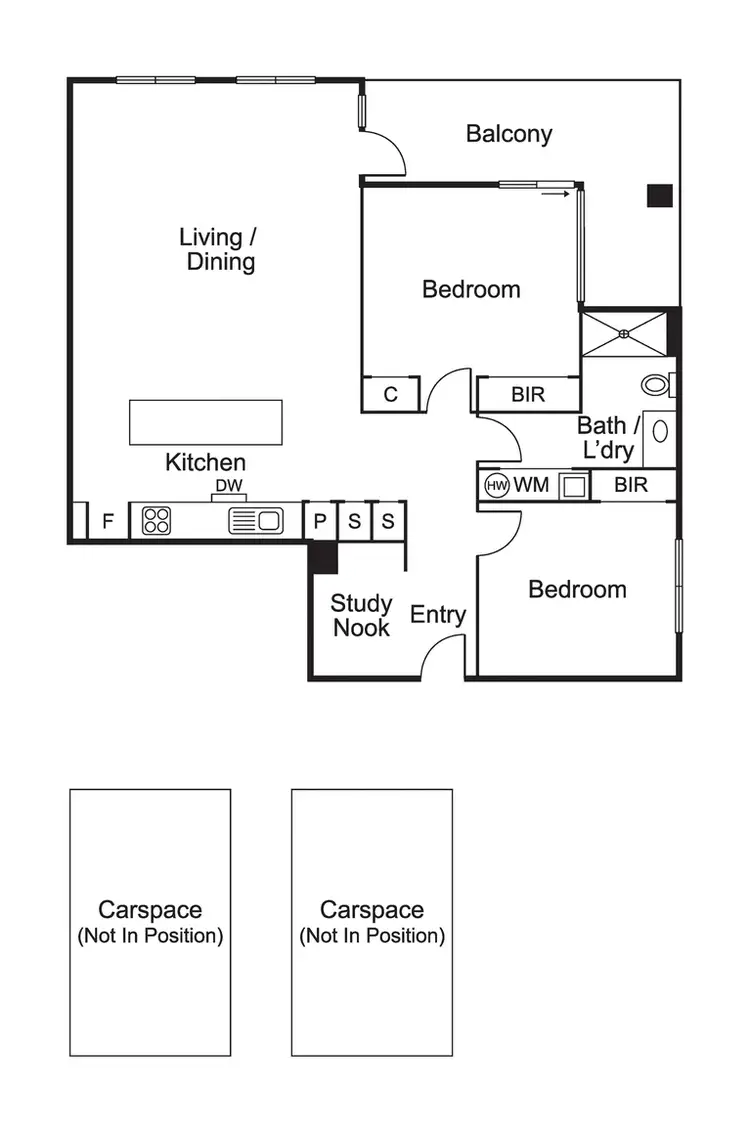 Floorplan of Homely apartment listing, 712/8 Howard Street, Richmond VIC 3121
