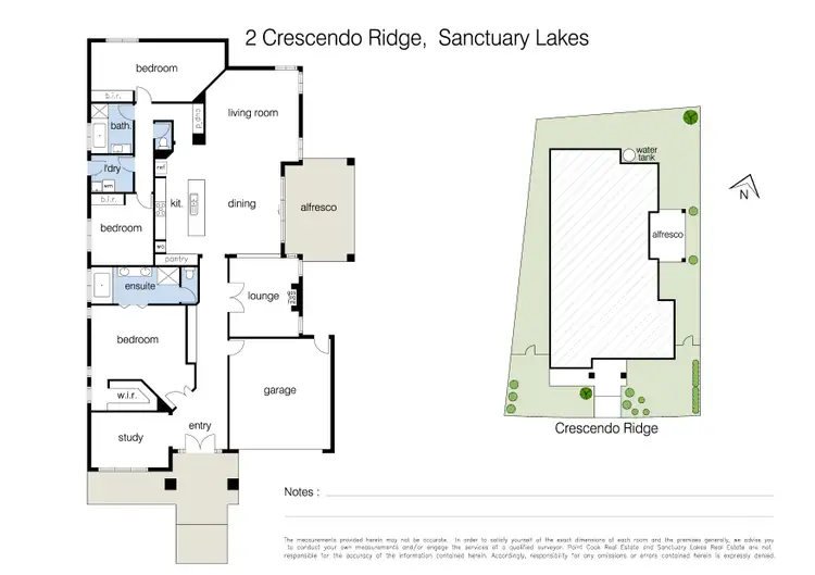 Floorplan of Homely house listing, 2 Crescendo Ridge, Sanctuary Lakes VIC 3030