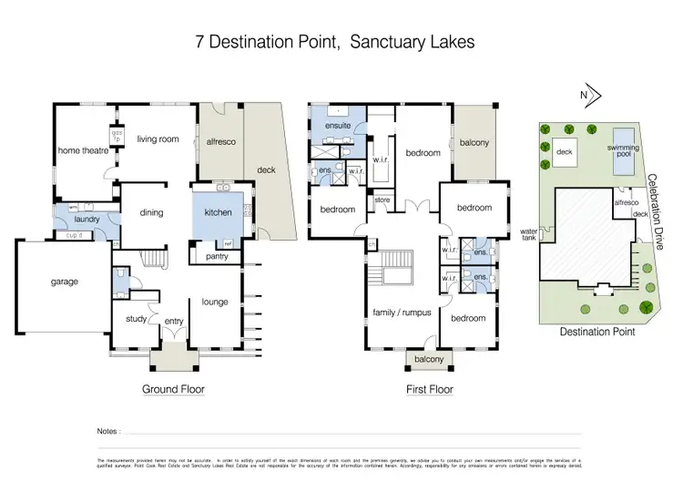 Floorplan of Homely house listing, 7 Destination Point, Sanctuary Lakes VIC 3030