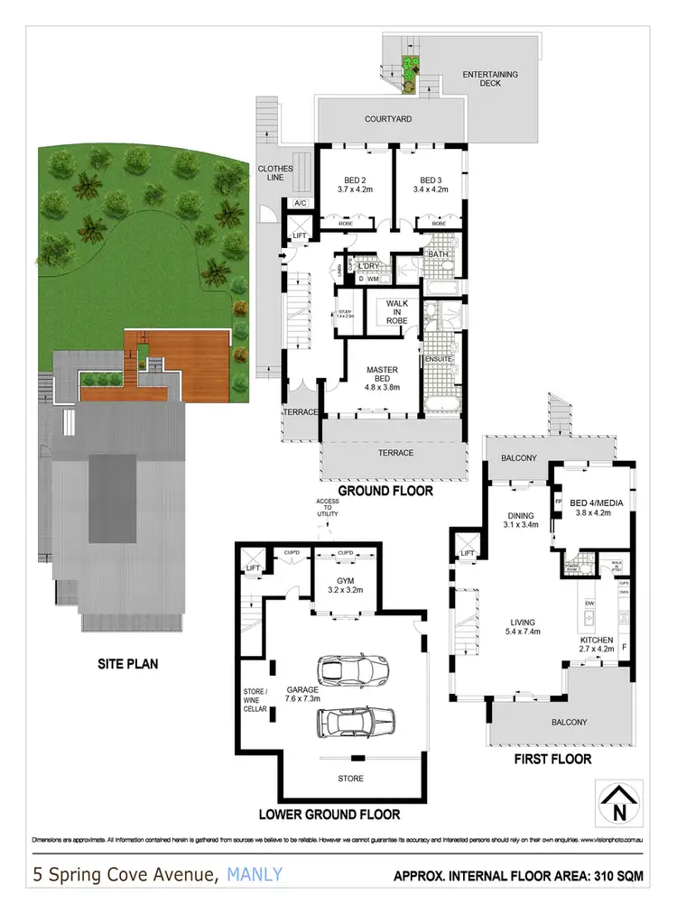 Floorplan of Homely house listing, 5 Spring Cove Avenue, Manly NSW 2095