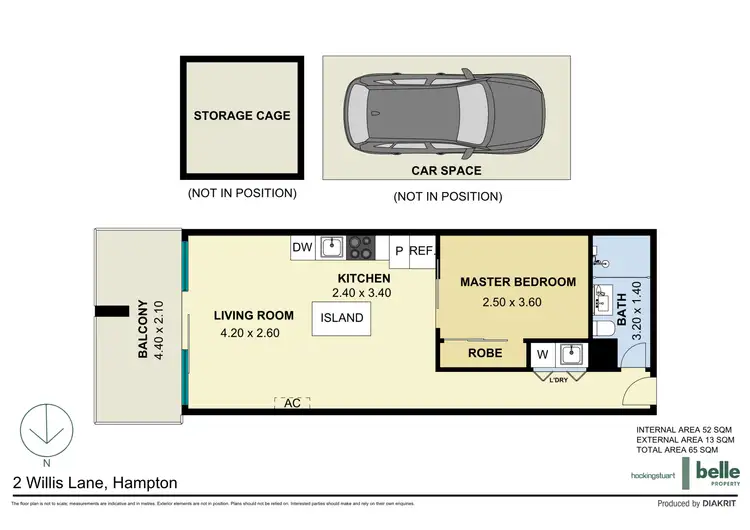 Floorplan of Homely apartment listing, 313/2 Willis Lane, Hampton VIC 3188