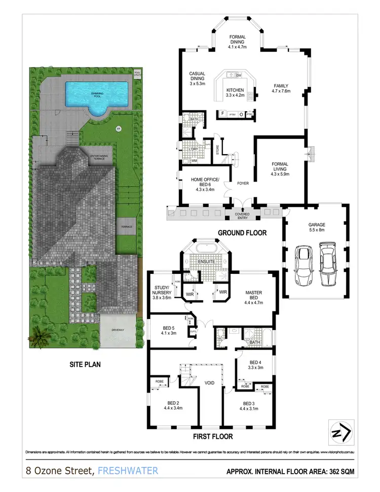 Floorplan of Homely house listing, 8 Ozone Street, Freshwater NSW 2096