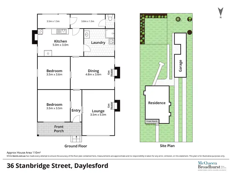 Floorplan of Homely house listing, 36 Stanbridge Street, Daylesford VIC 3460