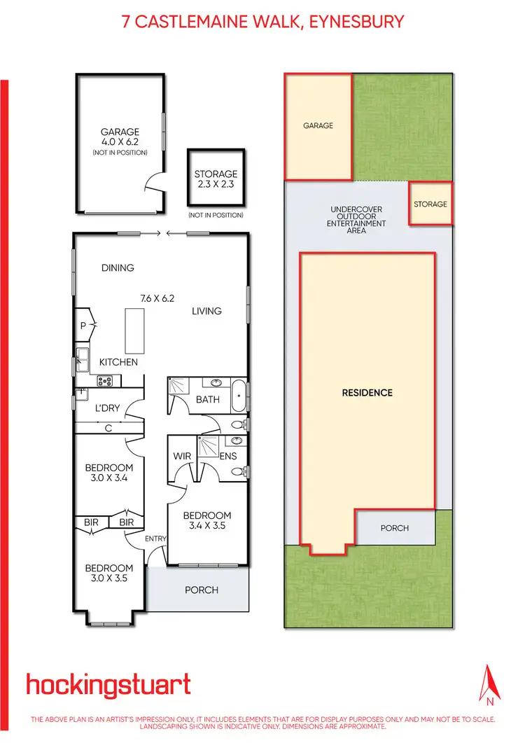 Floorplan of Homely house listing, 7 Castlemaine Walk, Eynesbury VIC 3338