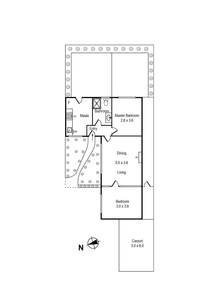 Floorplan of Homely unit listing, 3/5 Lower Dandenong Road, Mentone VIC 3194