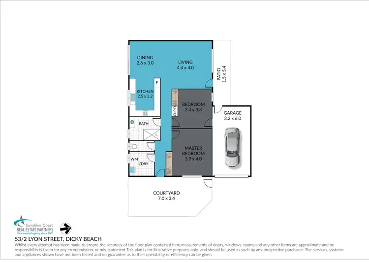 Floorplan of Homely unit listing, 53/2 Lyon Street, Dicky Beach QLD 4551