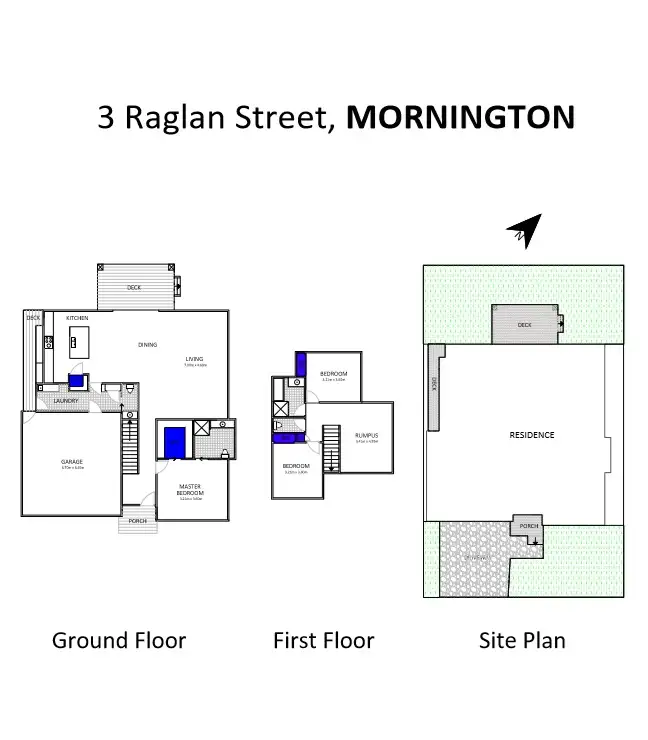 Floorplan of Homely house listing, 3 Raglan Street, Mornington VIC 3931
