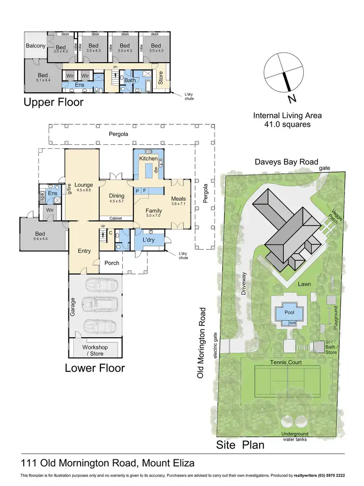 Floorplan of Homely house listing, 111 Old Mornington Road, Mount Eliza VIC 3930