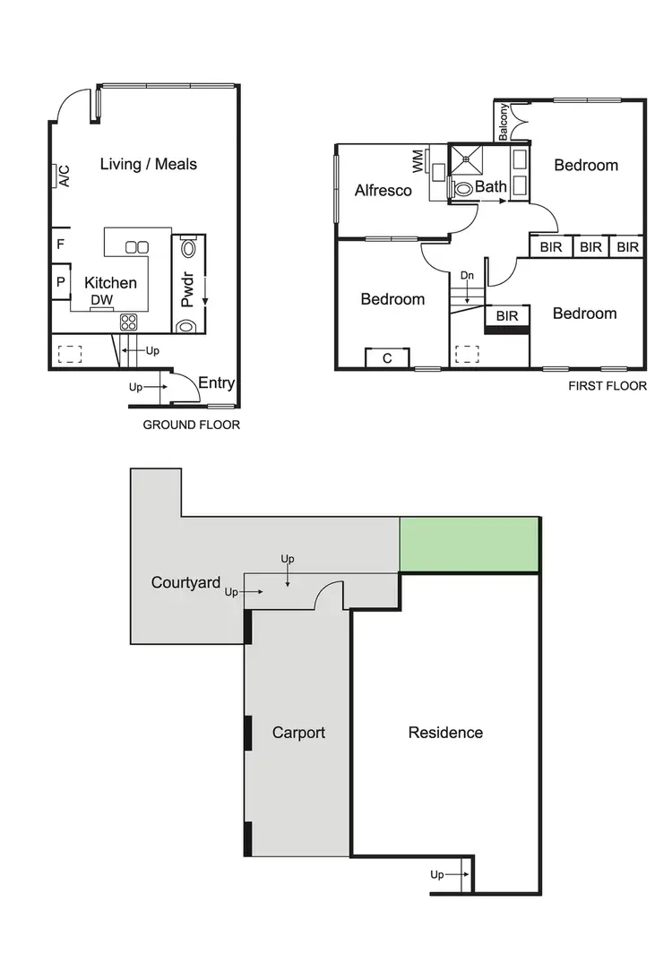 Floorplan of Homely townhouse listing, 7/58 Alexandra Street, St Kilda East VIC 3183