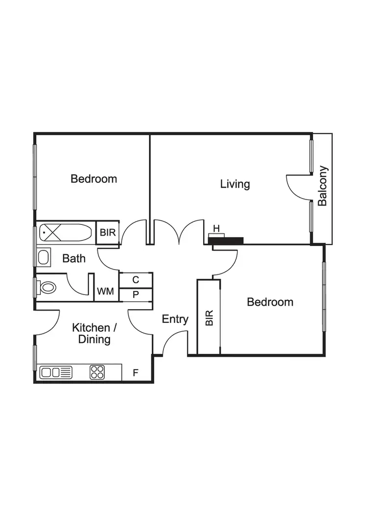 Floorplan of Homely apartment listing, 6/169 Glen Huntly Road, Elwood VIC 3184