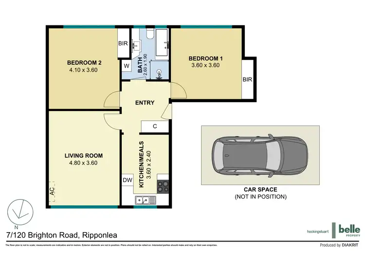 Floorplan of Homely apartment listing, 7/120 Brighton Road, Ripponlea VIC 3185