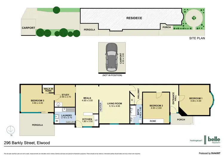 Floorplan of Homely house listing, 296 Barkly Street, Elwood VIC 3184