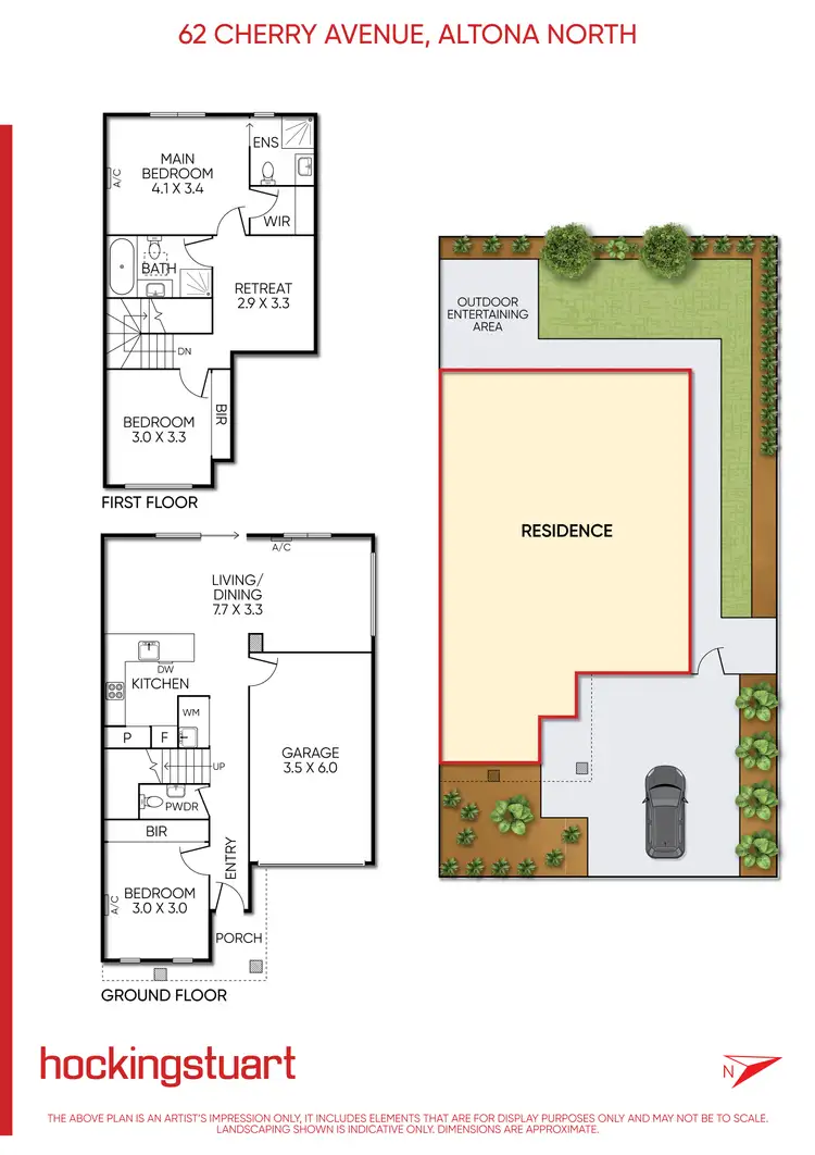 Floorplan of Homely house listing, 62 Cherry Avenue, Altona North VIC 3025