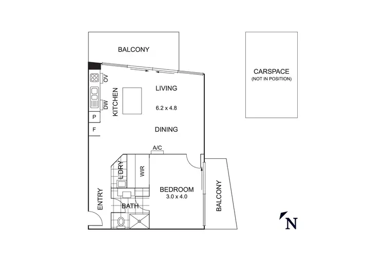 Floorplan of Homely apartment listing, 8/541 Main Street, Mordialloc VIC 3195
