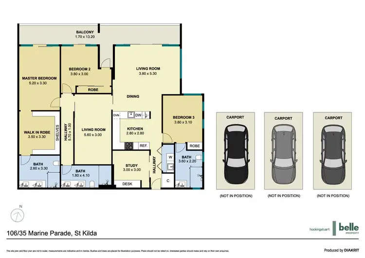 Floorplan of Homely apartment listing, 106/35 Marine Parade, St Kilda VIC 3182