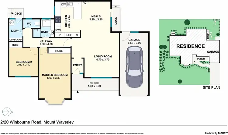 Floorplan of Homely unit listing, 2/20 Winbourne Road, Mount Waverley VIC 3149