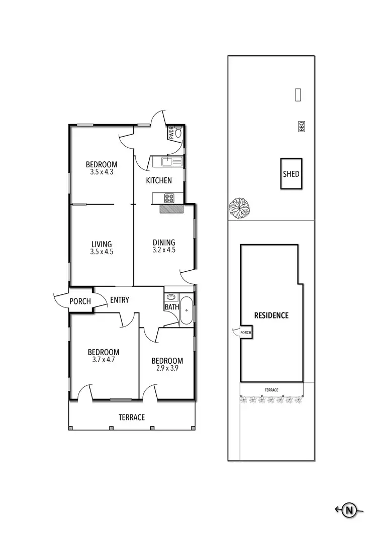 Floorplan of Homely house listing, 36 Cedar Street, Caulfield South VIC 3162
