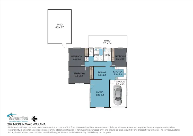 Floorplan of Homely house listing, 287 Nicklin Way, Warana QLD 4575