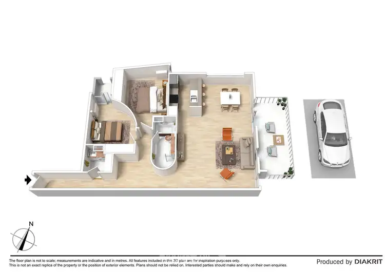 Floorplan of Homely apartment listing, 8/17 St Leonards Avenue, St Kilda VIC 3182