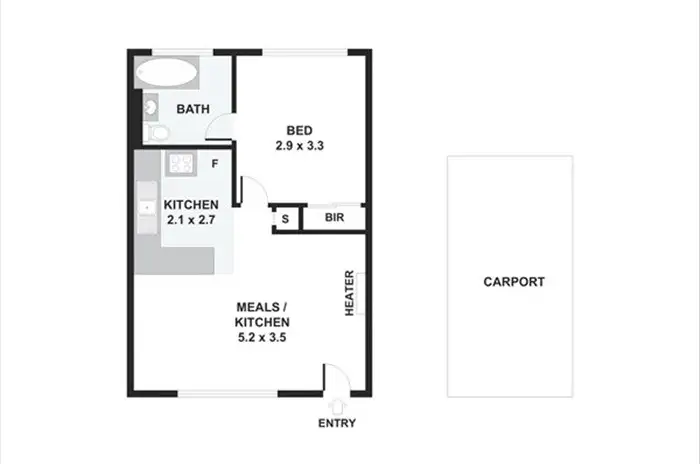 Floorplan of Homely flat listing, 13/43 Church Street, West Footscray VIC 3012