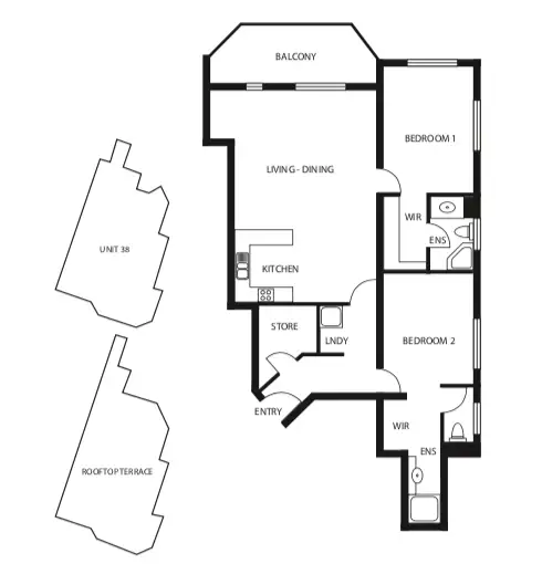 Floorplan of Homely apartment listing, 38/3 Cardona Court, Darwin City NT 800