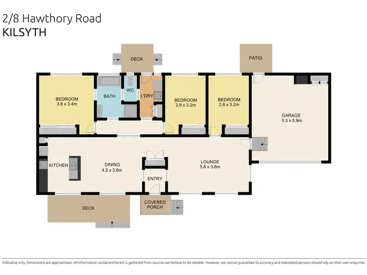 Floorplan of Homely house listing, 2/8 Hawthory Road, Kilsyth VIC 3137