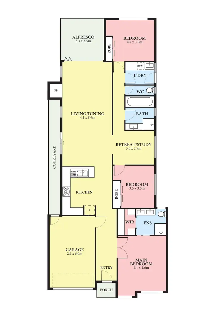 Floorplan of Homely house listing, 6 Arum Walk, Mernda VIC 3754
