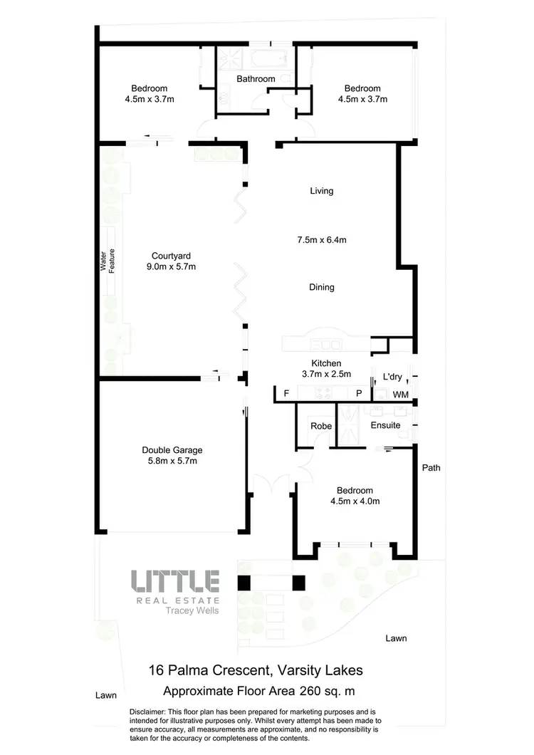 Floorplan of Homely house listing, 16 Palma Crescent, Varsity Lakes QLD 4227