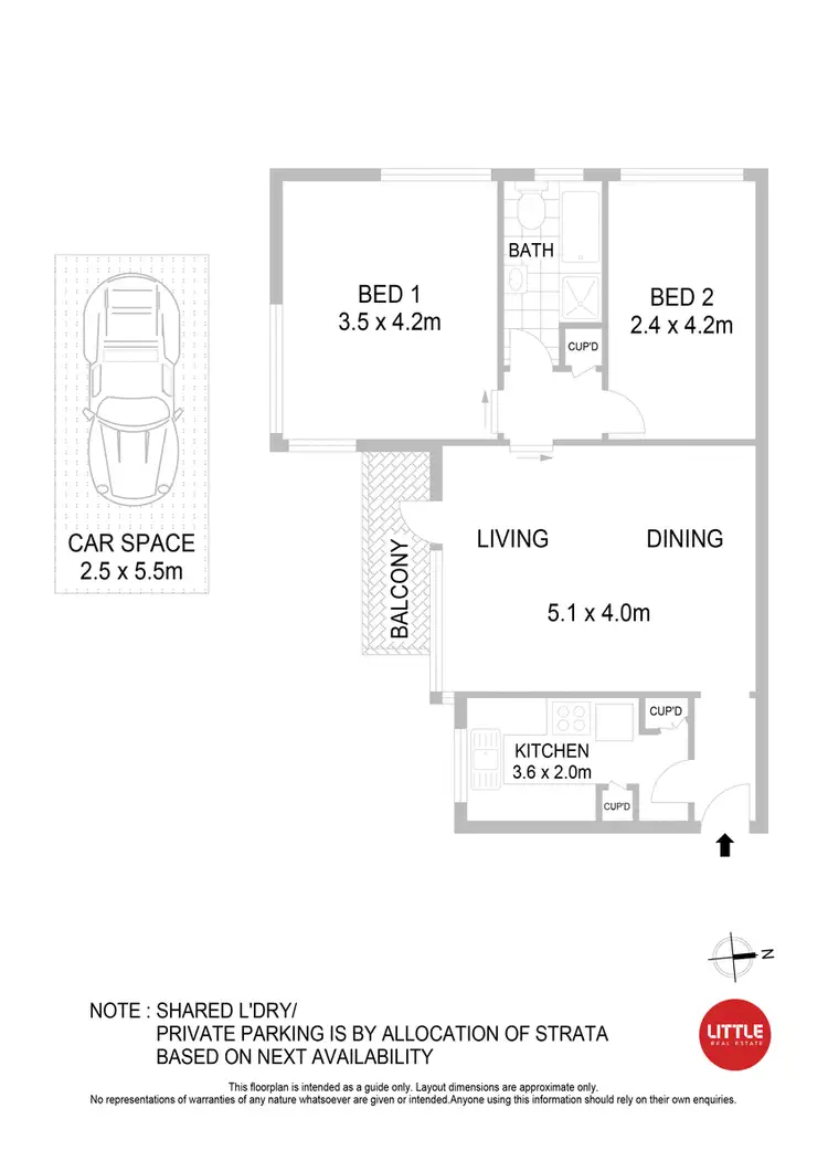 Floorplan of Homely apartment listing, 4B/7 Ocean Avenue, Double Bay NSW 2028