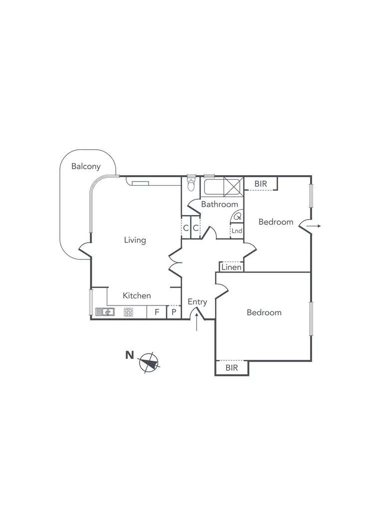 Floorplan of Homely apartment listing, 5/1A Dickens Street, Elwood VIC 3184