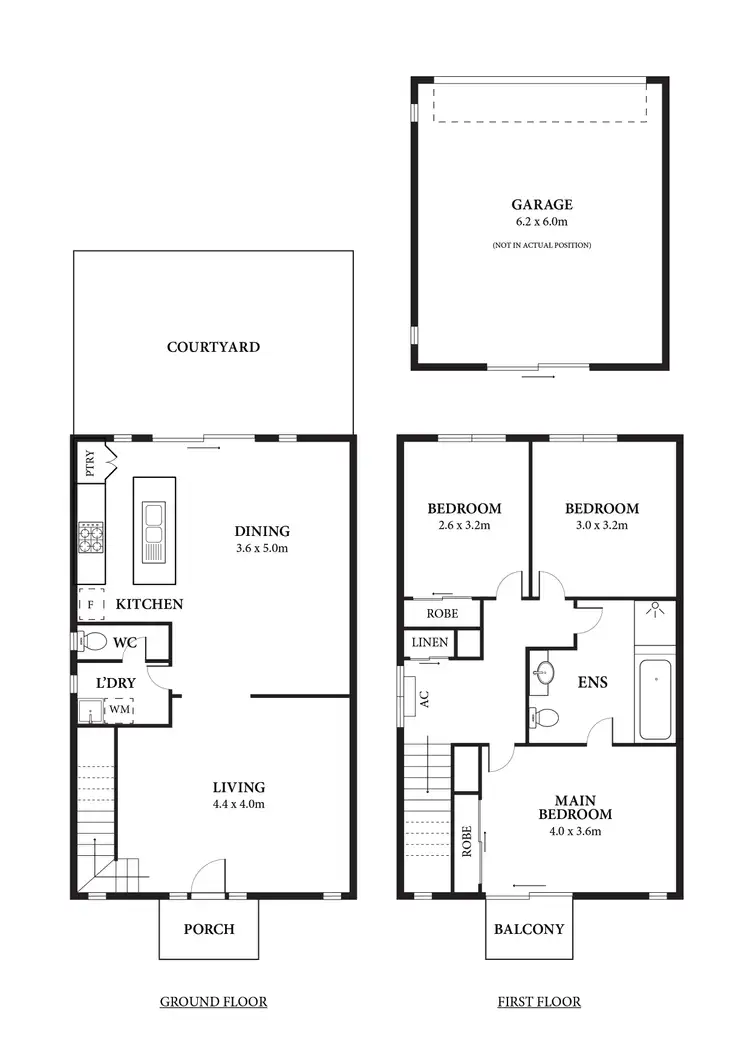 Floorplan of Homely townhouse listing, 3 Gellibrand Walk, Mernda VIC 3754