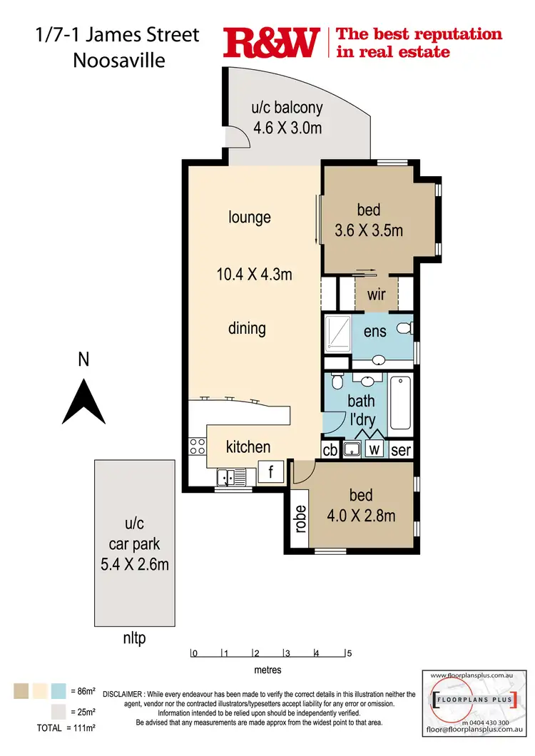 Floorplan of Homely apartment listing, 1/7-11 James Street, Noosaville QLD 4566