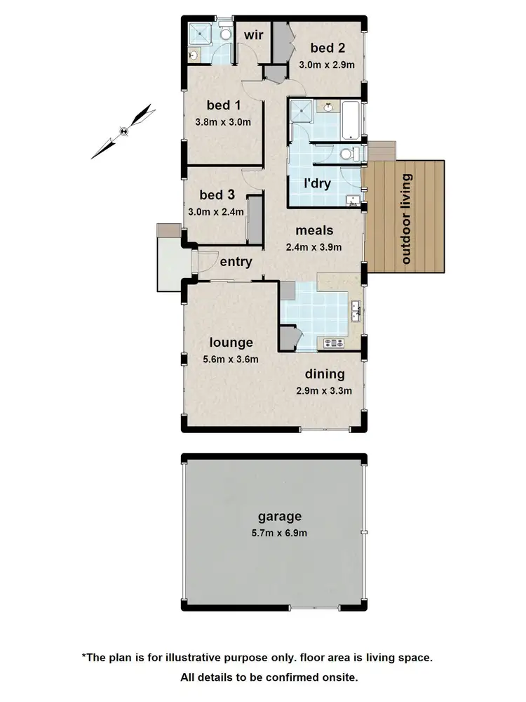 Floorplan of Homely house listing, 20 Alan Grove, Woori Yallock VIC 3139