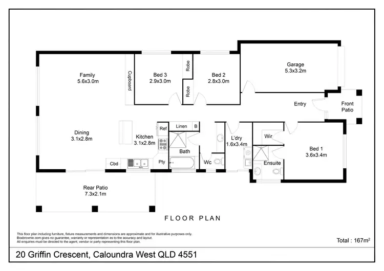Floorplan of Homely house listing, 20 Griffin Crescent, Caloundra West QLD 4551