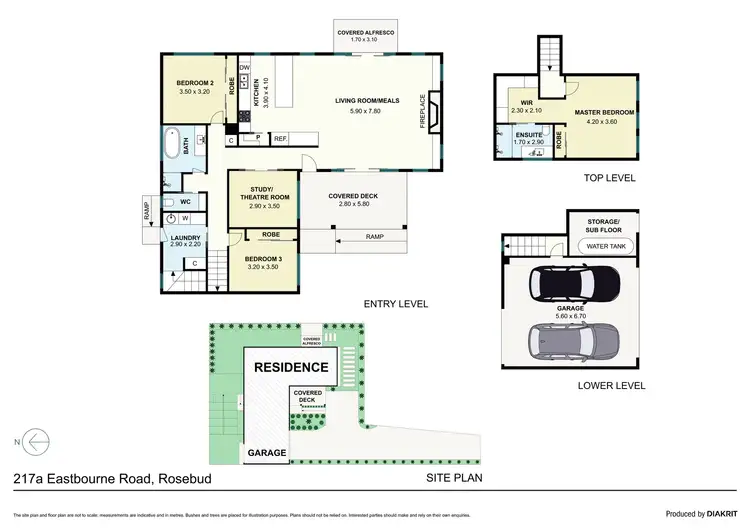 Floorplan of Homely house listing, 217A Eastbourne Road, Rosebud VIC 3939