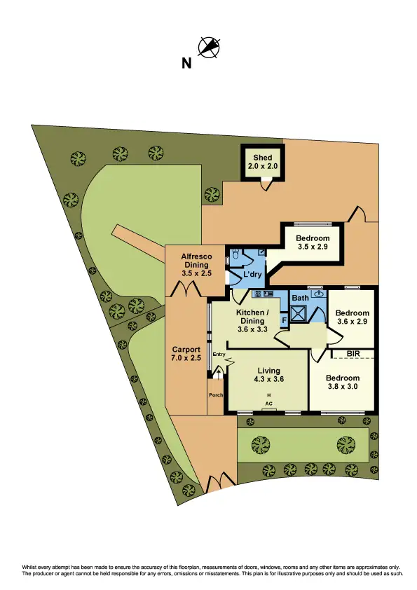 Floorplan of Homely house listing, 4 Fowler Crescent, Newport VIC 3015