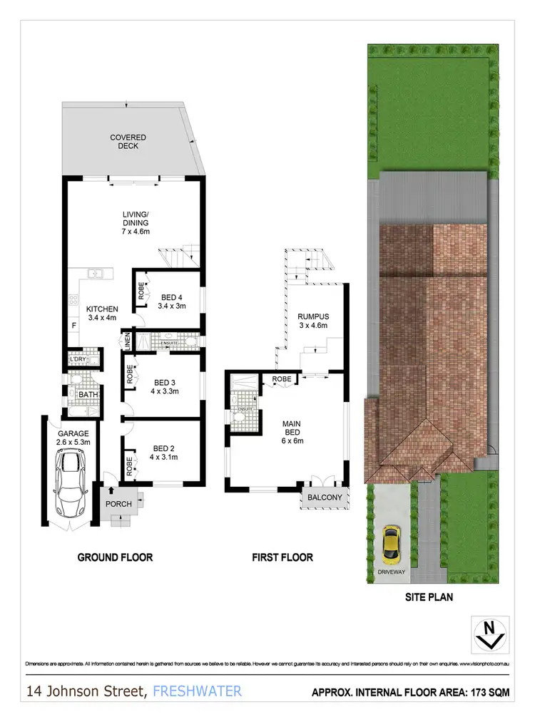 Floorplan of Homely house listing, 14 Johnson Street, Freshwater NSW 2096